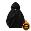 320G Sudadera con Capucha Gruesa Forrada de Polar Transfronteriza Segunda Edición para Hombres y Mujeres Chaqueta con Cremallera de Pareja Hombres