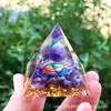 Bola de Cristal 73 Estilos Pirámide Bola de Cristal Transfronteriza Pirámide de Piedra Triturada Artesanías para el Hogar Adornos de Resina