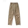 Pantalones deportivos transpirables con cordón antiarrugas y cordón ajustable para primavera y verano de sarga fina de algodón puro de alta densidad para hombre, de moda juvenil.