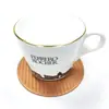 Venta Caliente Transfronteriza Posavasos de Cuero con Grano de Fibra de Carbono Posavasos Redondo para Té Aislante al Calor Impermeable Posavasos 10cm/8cm