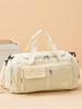 Bolsa de Gimnasio de Gran Capacidad Plegable Almacén de Zapatos Separado Bolsa de Viaje Ligera para Corta Distancia Bolsa de Hombro Casual Simple para Mujeres