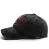 Gorra de béisbol de tela lavada para hombre, estilo coreano, con visera bordada, conector para el sol al aire libre, gorra informal de primavera y otoño