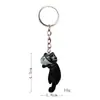 5 Gatos Lindos Acostados Creativos Estilo Coreano Figuras Lindas Llavero DIY Llavero Bolso Coche Colgante Accesorios