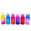 Botella Roll-On Personalizada por el Fabricante Color Degradado 5ml Botella de Bola Rodante Vidrio Grueso Botella Reenvasada para Aceite Esencial Botella para Perfume Botella para Solución Original