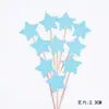 Cartão de decoração de bolo embalagem de panificação variedade de estrelas amor glitter série decoração de casamento inserção 10 preço