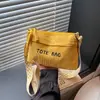 Bolso Nuevo de Pana Estilo Coreano para Mujer, Bolso Cruzado Casual, Bolso Ligero para Estudiante, Clases y Viajes, Bolso Cubo de Gran Capacidad