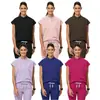 Uniformes de quirófano transfronterizos hechos de tela elástica de secado rápido, manga corta, ropa de trabajo unisex para clínicas dentales y laboratorios, al por mayor