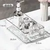 Caixa de Armazenamento de Mesa Transparente para Máscaras, Skincare, Cosméticos, Cesta Organizadora para Lanches e Diversos