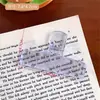 Pasta de arquivo de gelatina transparente altamente atraente, clipe de gelo transparente acrílico com cauda longa para papéis de exame de estudante, recibos e armazenamento de cadernos