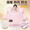 Cubierta de Parabrisas para Vehículo Eléctrico Engrosada con Felpa de Invierno, Impermeable, Protección contra el Frío, Extra Gruesa, Protector de Cuello Ampliado, Cubierta de Parabrisas Cálida, Venta al por Mayor