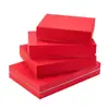 Caja de Regalo Roja de Gama Alta con Tapa y Base de Seda Bufanda Souvenir de Festival Caja para Regalo de Cosméticos Fabricante Venta al por Mayor