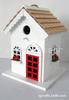 Casa de Pájaros de Madera Habitación para Pájaros Habitación para Pájaros Pequeños Nido de Pájaros de Madera Comedero para Pájaros de Madera Habitación para Pájaros Decorativa para Exterior