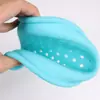 Cesta Drenante de Silicone para Recheio de Pastel na Cozinha, Ferramenta para Conserva de Repolho, Bacia para Lavar Frutas e Verduras, Centrífuga de Salada, Cesta com Filtro de Água