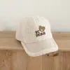 Nueva Gorra de Béisbol Cálida para Niños, Transfronteriza, Coreana, Linda, Gorra de Oso Vc, Otoño e Invierno, Cachemira, Gorro para Bebé