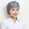 Gorro de chef femenino cocina a prueba de aceite a prueba de humo femenino catering cocina gorra de trabajo de cocina gorra de enfermera a prueba de polvo y sanitaria