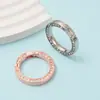 Anillo de Resorte de Diamante con Diamante de Aleación de Zinc Anillo Abierto Llavero Cadena de Llave de Coche Piezas de Bricolaje Accesorios Venta al por Mayor