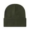 Gorro de Punto Cálido con Patrón de Letras Bordadas para Otoño e Invierno, Adecuado para Reuniones Anuales, Actividades Grupales y Publicidad; Ventas Directas de Fábrica