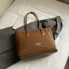 Bolso de Alta Gama, Bolso Cubo Casual para Mujer de Gran Capacidad, Bolso de Hombro con Estampado de Leopardo Retro, Bolso Tote Versátil para el Trabajo y los Viajes