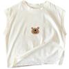 Camiseta sin mangas de verano para niño de algodón puro con estampado, camiseta fina de verano para niños, top con letras para niño, ropa infantil para bebé