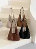 2026 Nuevo Bolso de Hombro de Cuero Suave Estilo Retro de Nicho para Mujer, Bolso Tote de Gran Capacidad para el Trabajo, Bolso de Axila Versátil a la Moda