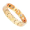 Pulsera de Acero Inoxidable de Venta Caliente Europea y Americana Joyería de Acero de Titanio Pulsera de Energía Magnética Germanio Al por Mayor en Stock