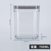 Caja de conservación sellada cuadrada transparente de gran capacidad, tarro para almacenar granos de cocina, refrigerios y frutos secos, venta al por mayor