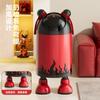 Papelera Nezha Creativa Grande de Gran Capacidad para Hogar Sala de Estar Cocina Tapa Deslizante Sellada Papelera de Doble Capa sin Dobleces