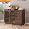 Aparador de Lujo Ligero Gabinete de Almacenamiento de Pared para Sala de Estar Gabinete Lateral para Recibidor Cómoda a Prueba de Polvo para Dormitorio Gabinete Doméstico para Almacenamiento de Agua para Té
