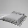 Lençol de Cama de Algodão de Fibra Longa de Alta Densidade Estilo Hotel, Peça Única, 100% Algodão Puro, Lençol de Cetim para Dormir Nu, Lençol de Elástico para Cama de Solteiro