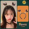 Tiara de Halloween Chifres de Diabinho Cosplay Orelhas de Elfo Presilha de Cabelo Abóbora Tiara Acessórios de Cabelo