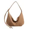 Bolso Tote Retro Transfronterizo de Nicho Tipo Bollo para Mujer 2025 Invierno Nuevo de Gran Capacidad Lujo Ligero de Un Solo Hombro Cruzado