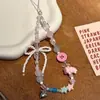 Cadena para Teléfono de Niña con Cuentas, Correa de Mano Estilo Ins, Correa para Muñeca, Colgante de Cámara CCD, Cadena de Moño, Colgante para Bolsa, Llavero