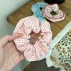 Dulce Liga para el Cabello Scrunchie para Mujeres, Satén de Alta Gama Estilo Coreano Versátil Cuerda para el Cabello, Suave Encaje Lunares Accesorio para el Cabello, Pañuelo Cuadrado para la Cabeza