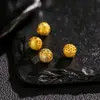 Accesorio de Cuenta Redonda Hueca de Serpiente del Zodiaco Chapado en Oro Plata S925 de Cuerpo Completo Accesorio de Cuenta Espaciadora Estilo Chino Nuevo Estilo Nacional Joyería DIY