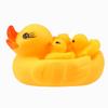 Brinquedo de banho de pato infantil Conjunto de pato amarelo que brinca de água Pinch chamado vinil Pato amarelo Bebê água que joga produtos transfronteiriços