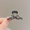 Pinza pequeña de strass para el pelo lateral con diseño de lazo coreano pinza de flequillo pinza de princesa tocado pinza de pelo pequeña de diseño femenino