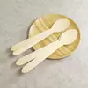 Cuchara de Madera Desechable Cuchara para Comida Cuchillo de Madera Tenedor de Madera Cuchara Pala para Helado Cuchara Pequeña Postre Comida Occidental Cuchillo y Tenedor de Abedul