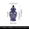 Fundo Azul Vaso de Porcelana Azul e Branco Vaso de Flores Sala de Estar Francesa Entrada Mesa de Centro Armário de Vinho Estudo Estilo Chinês Novo Ornamentos Arranjo de Flores de Chão