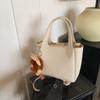 Corea del Sur Ins Moda Bolso de Cubo de Moda para Mujer 2025 Nuevo Estilo Simple Combinable Bolso de Hombro Cruzado de Alta Gama para Mujer