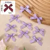 Acessórios casuais fita xadrez laço mini xadrez pequeno laço acessório de cabelo decoração de presente laço