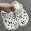 Acessórios para sapatos com furos Fivela de sapato DIY Flor de sapato atacado Decoração para cabedal Série Estrela de Amor Prateada Pérola Mínima