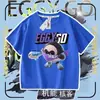 2026 Nova Festa do Ovo Infantil Ovo Pequeno Preto Algodão Puro Camiseta de Manga Curta Verão Nova Camiseta de Manga Meia-Manga para Meninos