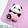 Accesorios de pegamento de crema DIY de panda de dibujos animados para pinzas de pelo, colgantes, hebillas de zapatos, accesorios de resina para almacenamiento de refrigerador hechos a mano