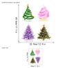 Adesivo decorativo de vidro para árvore de Natal pequena multicolorida Aike JD3418, para quarto, varanda, janela, sem cola, adesivo eletrostático