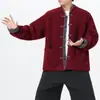 Transfronterizo 2025 Invierno Nuevo Estilo Chino Lana de Cordero Cuello Alto Botón Zhongshan Chaqueta Abrigo de Algodón Estilo Chino Antiguo