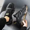 Zapatos de hombre de talla grande de corte bajo con suela gruesa, zapatillas de moda de verano con cordones, zapatillas casuales de moda para exteriores para correr