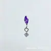 Brinco Pingente G23 Titânio Liga de Titânio Astmf-136 Zircônia Redonda Única Marquise Piercing Labial Stud de Titânio com Rosca Interna