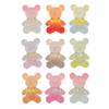 Diademas para Zapatos Crocs Accesorios Decorativos de Resina para Ropa, Zapatos, Sombreros, Accesorios para el Cabello Osos con Gradiente que Brillan en la Oscuridad Adornos al por Mayor