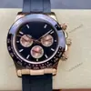 Reloj para Hombre Rolex Daytona Serie 40mm Multifuncional Cronógrafo Incrustado de Diamantes Mecánico Totalmente Automático Aliexpress
