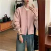 2026 Novo Cardigan de Baseball High Street Feminino Estilo College Versão Coreana Solto Personalidade Jaqueta Bonita Corta-vento Roupa Exterior Tendência